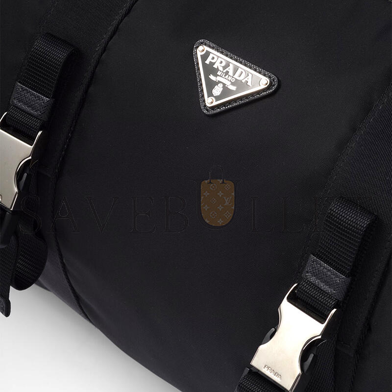 PRADA RE-NYLON AND SAFFIANO LEATHER DUFFLE BAG 2VC015 (50*27*27cm) 